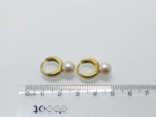Klapp-Creolen mit Perlen Gold Silber 925 Perlenohrringe Brautschmuck - Bild 15 von 18