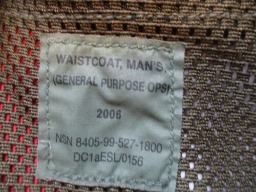UK DPM camo PLCE OPS CTR CHEST WEBBING GP WAISTCOAT LBV VEST LBE sas para 90S - Picture 2 of 18