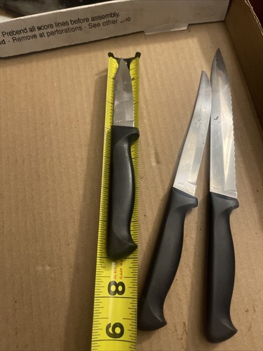 J.A. Henckels Japan Ever Edge Stainless 3 Knives Lot Set Used See Pics READ - Picture 9 of 9
