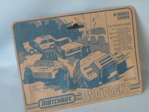 Lesney Matchbox Two Pack TP-15 Mercedes Truck and Trailer Olive Green Army - Picture 2 of 2