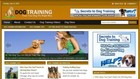 Adiestramiento canino Sitio web afiliado Instalación gratuita + alojamiento...
