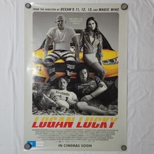 LOGAN LUCKY Double-Sided Crime Comedy Movie Poster 2017 CHANNING TATUM