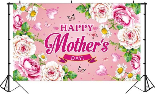 Happy Mother'S Day Backdrop Decoration Banner Thanks Best Mom Ever Mom'S Garland - Picture 5 of 6