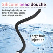 Enema System Vaginal Anal Shower Cleaner Tube Wash Colon Douche Nozzle Bead Plug