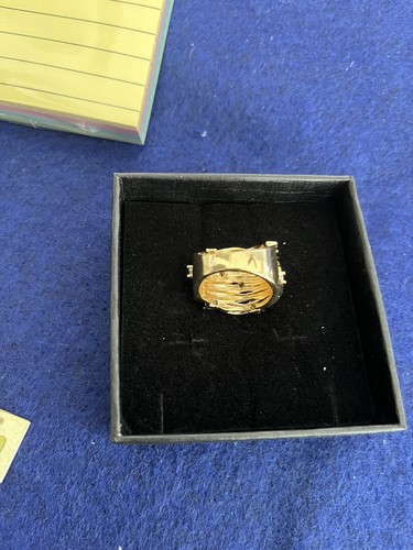 Ring Embellished With Zirconia By Swarovski Vermeil Yellow Gold Over Sterling - Picture 3 of 5