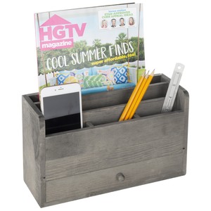 Rustic Gray Wood Desktop Office Doent Mail Organizer With Rustic Gray Wood Desktop Office