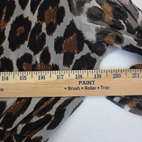 Vintage Rae Republic Dress Womens S Gray V Neck Animal Print Mesh Festival Y2K - Picture 7 of 14