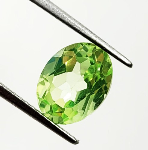 2,45 Ct zertifizierte natürliche Minze gelblich grün Turmalin unbehandelte Edelsteine - Bild 1 von 5