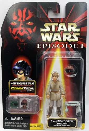 Star Wars Episode 1 Anakin Skywalker With Flight Simulator Action Figure
