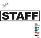 Permanent Vinyl Sticker STAFF Private Room Access Personal