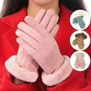 Touch-Screen-Gloves-Women-Winters-Warm-Suede-lined-Full-Finger-Windproof-Gloves