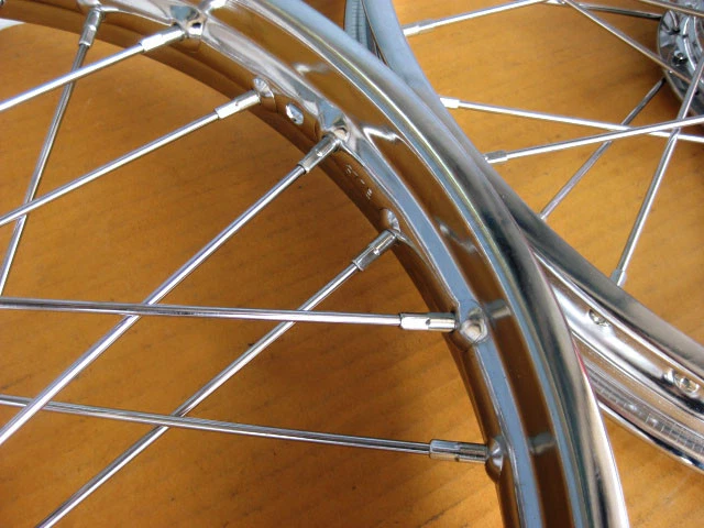 Fit HONDA CS90 S90 FRONT AND REAR WHEEL SET "CHROME" FREE BEARING SET  [as1328] Foto 3 de 3