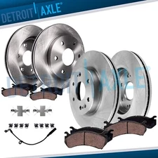 8pc Front Rear Brake Rotors Brakes Pads for Silverado Sierra 1500 Escalade ESV