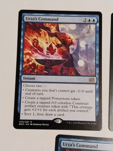 3x Urza's Command The Brother's War Rare Magic MTG WOTC M7879 - Bild 2 von 4