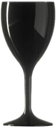 Unbreakable Wine Glass Black - Elite Premium 11oz Polycarbonate Drinking Glass - Picture 1 of 6