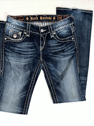 Rock Revival Jen Boot Jeans Damen Blue Denim Größe 28 - Bild 3 von 8