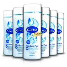 6x Carex Moisture Plus Soap Free Shower Cream 500ml for Sensitive Skin 4.40 per litre