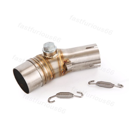 50.8MM For Kawasaki ER6N 2012-2016 Mid Exhaust Link Pipe Steel Tips Connect Tube - Picture 6 of 11