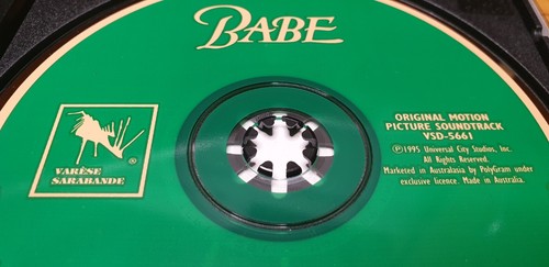 Banda sonora original de la película Babe **Álbum de CD de 23 pistas de importación de EE. UU. 1995**En muy buena condición - Imagen 7 de 9