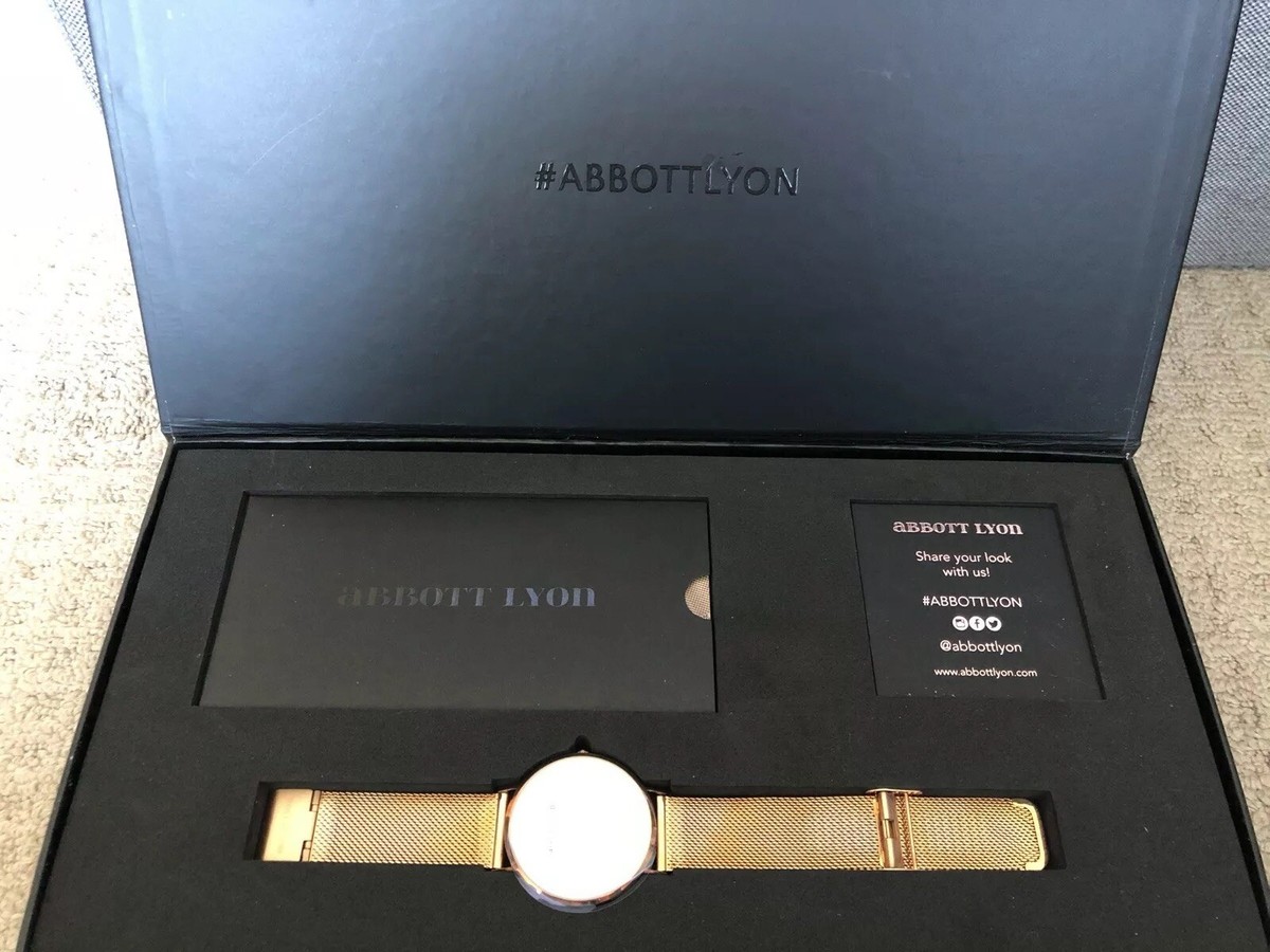 Abbott Lyon Kensington 40 Rose Gold Watch Brand New