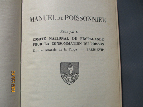 Poissons de Mer Crustacés MANUEL DU POISSONNIER Après la Pêche & le Pêcheur 1957 - Picture 3 of 18