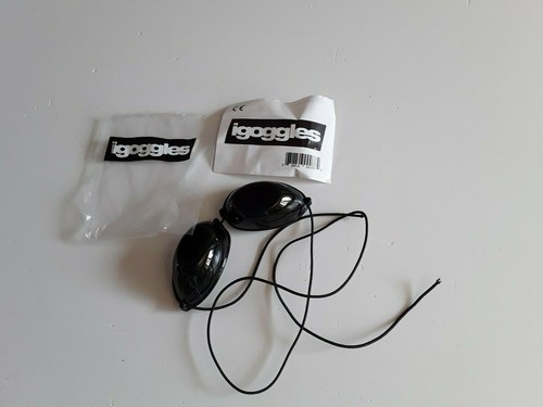 1PAAR SONNENBETTENBRILLE BRAUNBETT UV AUGENSCHUTZ SLIM LINE ELASTISCH iGOGGLES 