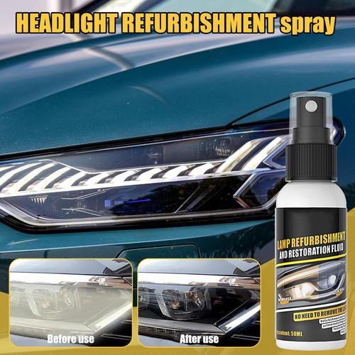 50ml Car Headlight Restoration Spray Long-Lasting Protective Head Light Cleaner - Picture 5 of 12