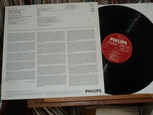 1980 ED1 Philips Gidon & Elena Kremer Stravinsky Ravel Violin Mint New Old Stock - Picture 3 of 4