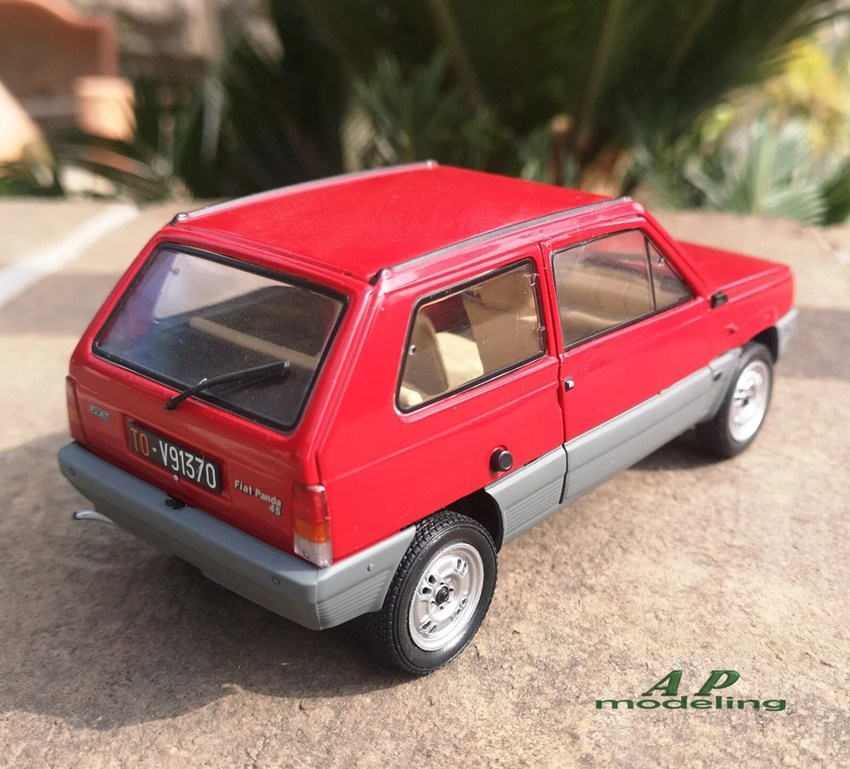 modellino auto scala 1/24 fiat panda 45 modellini vintage da collezione usato - Immagine 4 di 4