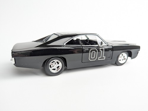1969 Dodge Charger New Custom Dukes Of Hazzard Blackout General Lee 1/25 Diecast - Picture 7 of 9