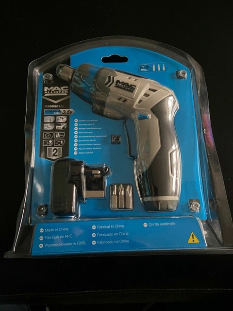Macallister cordless screwdriver Outlet