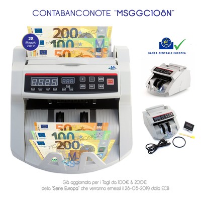 MACCHINA CONTA SOLDI DENARO FALSO RIVELATORE BANCONOTE UV MAGNETICO BILL COUNTER