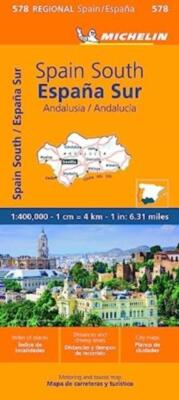 Andalusien - Michelin Regionalkarte 578 von Michelin 9782067259058 NEU Bogenkarte f