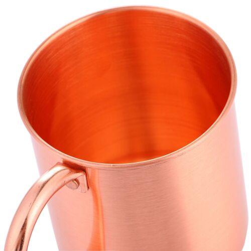 Pure Copper Mug Cup for Moscow Mule Coffee Beer Drinking Cocktail Camp 420ML New - Picture 6 of 6