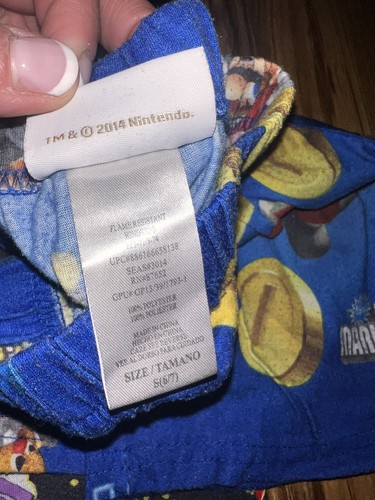 Teenage Mutant Ninja Turtles SpongeBob Mario Boy's PJ Pajama Shorts Set 6/7 6 7 - Picture 8 of 8