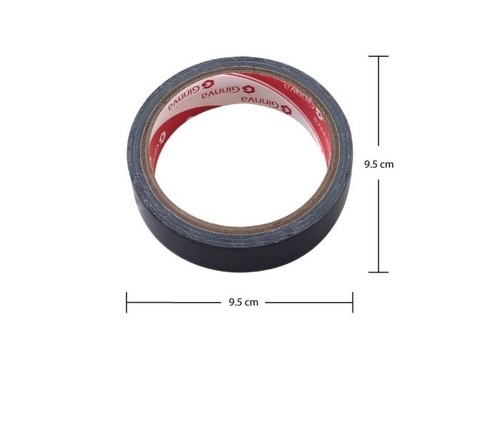 New Waterproof Adhesive GINNVA Cloth Tape Black (2.4cm X 6.4m X 2rolls) - Picture 3 of 3