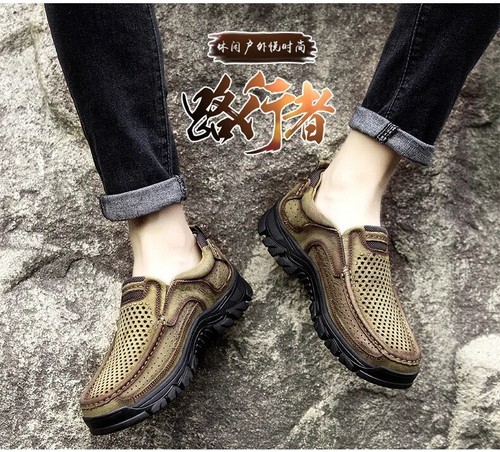 Men's Casual Shoes Comfortable Loafers Breathable Soft Slip on Walking Shoes - Picture 19 of 25