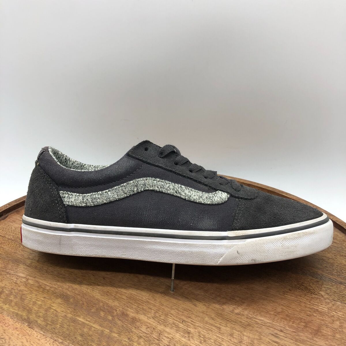 Vans Ward Deluxe Ortholite Mens Skate Sneakers Shoes Gray Pewter