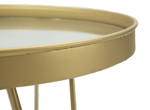 Dekoratives Spiegeltablett mit Füßen, Ø 36,5 cm - Bild 3 von 5