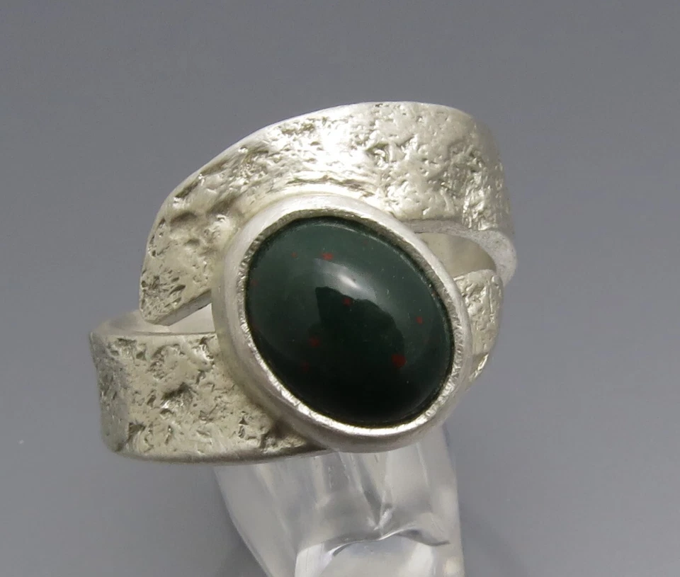 REIF-DESIGN - LABRADORIT RING - UNIKAT AUS EIGENER GOLDSCHMIEDE - 999 FEINSILBER - Bild 2 von 4