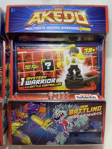 AKEDO Ultimate Arcade Mini Figura de Acción de Batalla NUEVO Conjunto de 2 Guerreros Misteriosos - Imagen 3 de 7