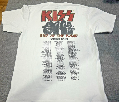 2019 KISS Rock-n-Roll Concert Tee-shirt "End of the Road World Tour" Men's Med. - Picture 7 of 8