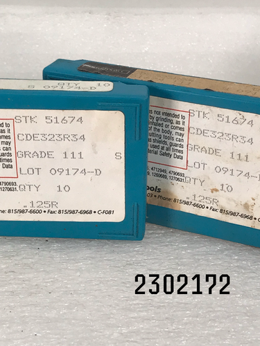 CDE 323 R34 111 S STK 51674 Lot of 19 Ingersoll Tungsten Carbide Inserts 0.125R - Picture 6 of 6