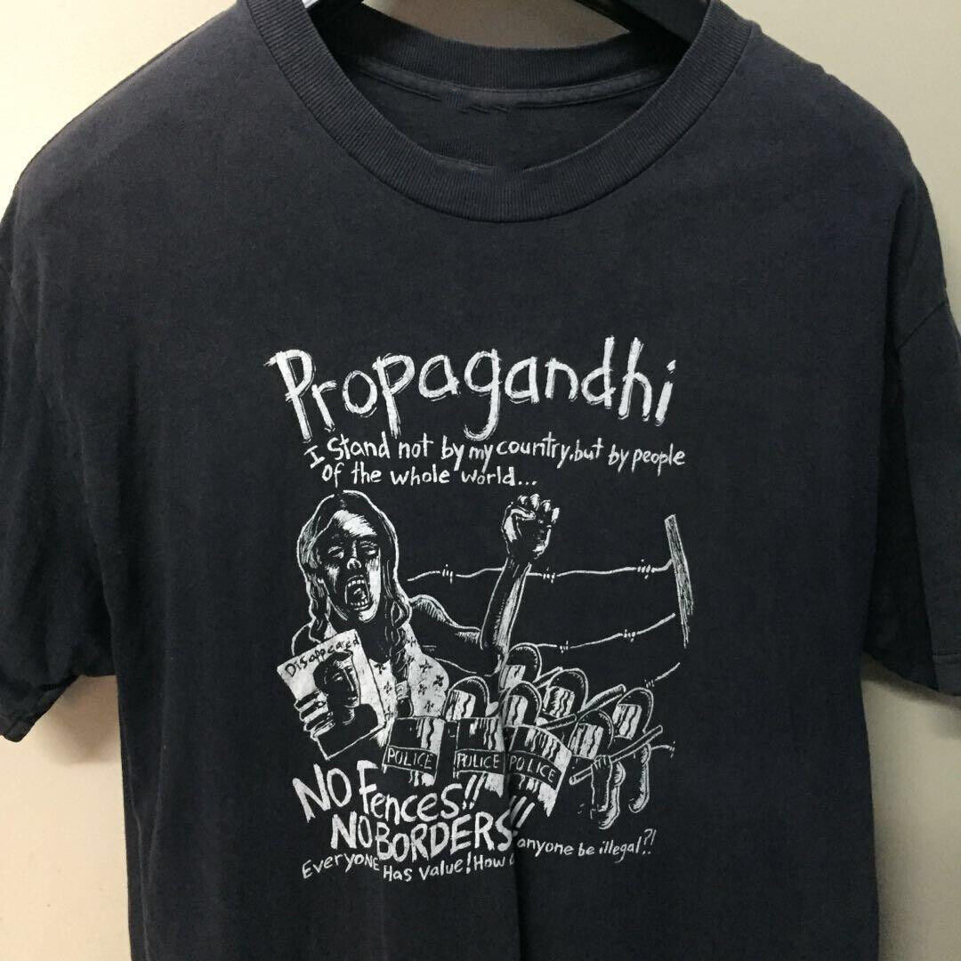 【送料無料】 Vtg Propagandhi Band Punk Rock Band T Shirt Cotton Black S ミュージシャン