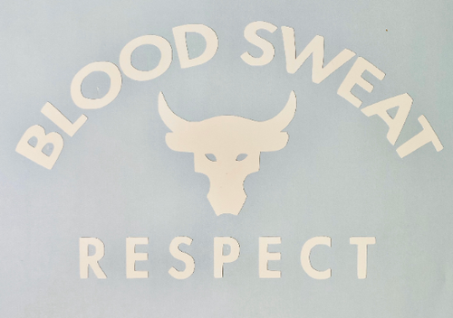 CUSTOM Project Rock Blood Sweat Respect-Decal Logo Sticker - Picture 4 of 10