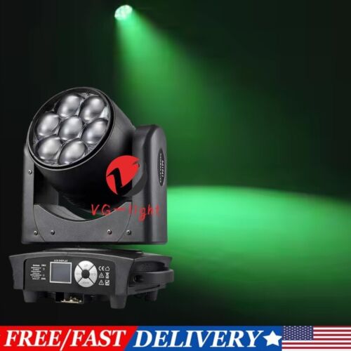 7x40W RGBW 4in1 LED Moving Head Stage Lighting DMX Wash DJ Disco Party Lights - Picture 2 of 15