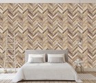 3D Wood Style Design R9250 Wallpaper Wall Mural Self-adhesive Removable Luna