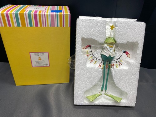 Patience Brewster Krinkles "BIRTHDAY FROG" (boy) 8" Tall      (#22)
