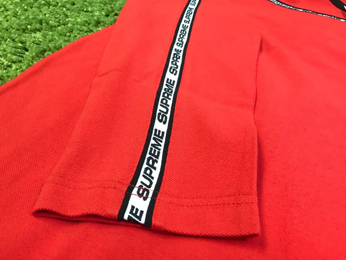 Supreme F/W 2017 Tape Stripe L/S Pique Top Box Logo | eBay Supreme F/W 2017 Tape Stripe L/S Pique Top Box Logo | eBay