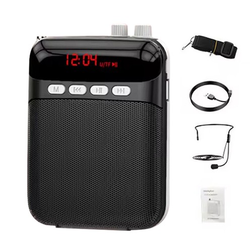 Portable Rechargeable Mini Voice Amplifier Speaker With Wired Microphone Headset - Picture 24 of 24